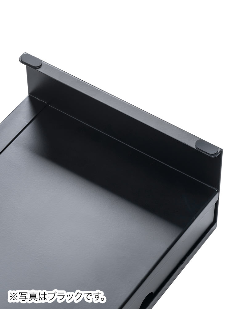 モニター台 卓上ラック 幅50cm スチール｜机上の整理に便利な引き出し＆滑り止め付き ホワイト おすすめ収納