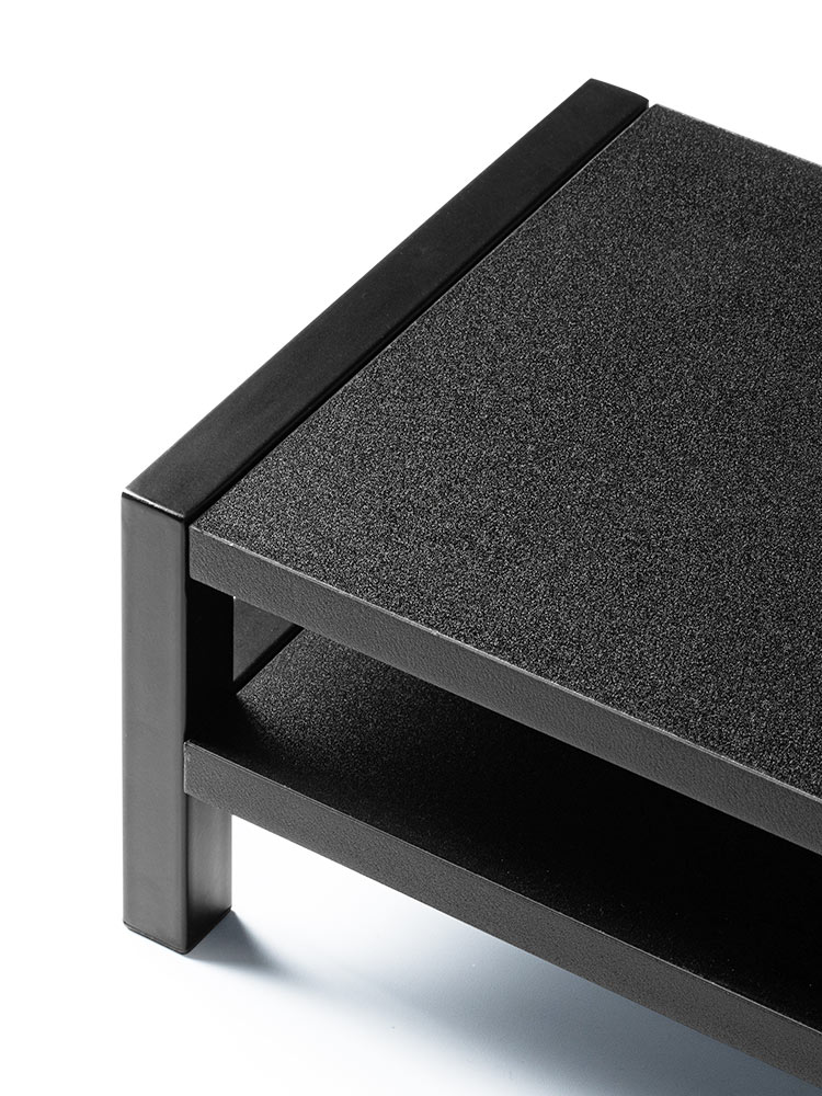 モニター台 2段式 幅100cm | 木製棚・キーボード収納・プリンター・安いおすすめラック ブラック