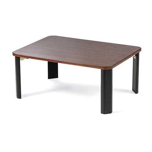 折りたたみテーブル（コンパクト・角丸・木製・天板・センター