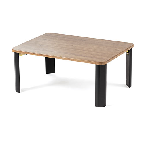 折りたたみテーブル（コンパクト・角丸・木製・天板・センター