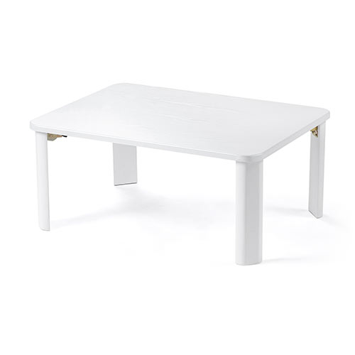 moi　折りたたみ　テーブル　NA＆WH ２点セットちゃぶ台　完成品 折りたたみテーブル（コンパクト・角丸・木製・天板・センター