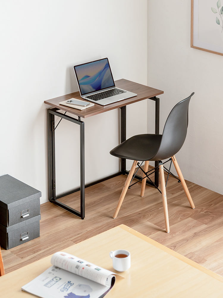 折りたたみデスク/幅70cm・省スペース/簡単開閉設計