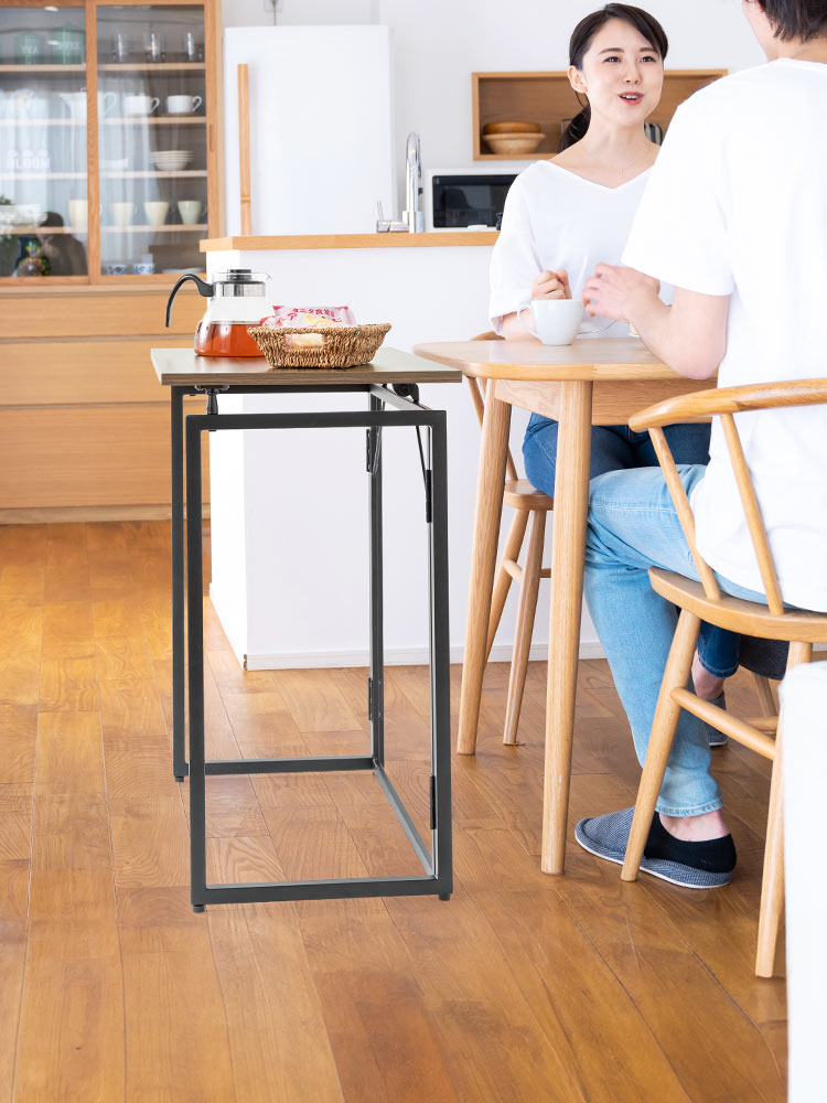 折りたたみデスク/幅70cm・省スペース/簡単開閉設計