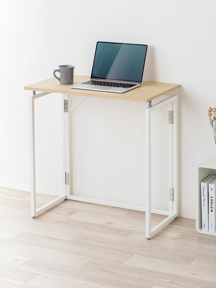 折りたたみデスク／幅70cm・省スペース／簡単開閉設計