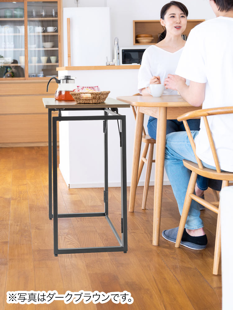 折りたたみデスク／幅70cm・省スペース／簡単開閉設計