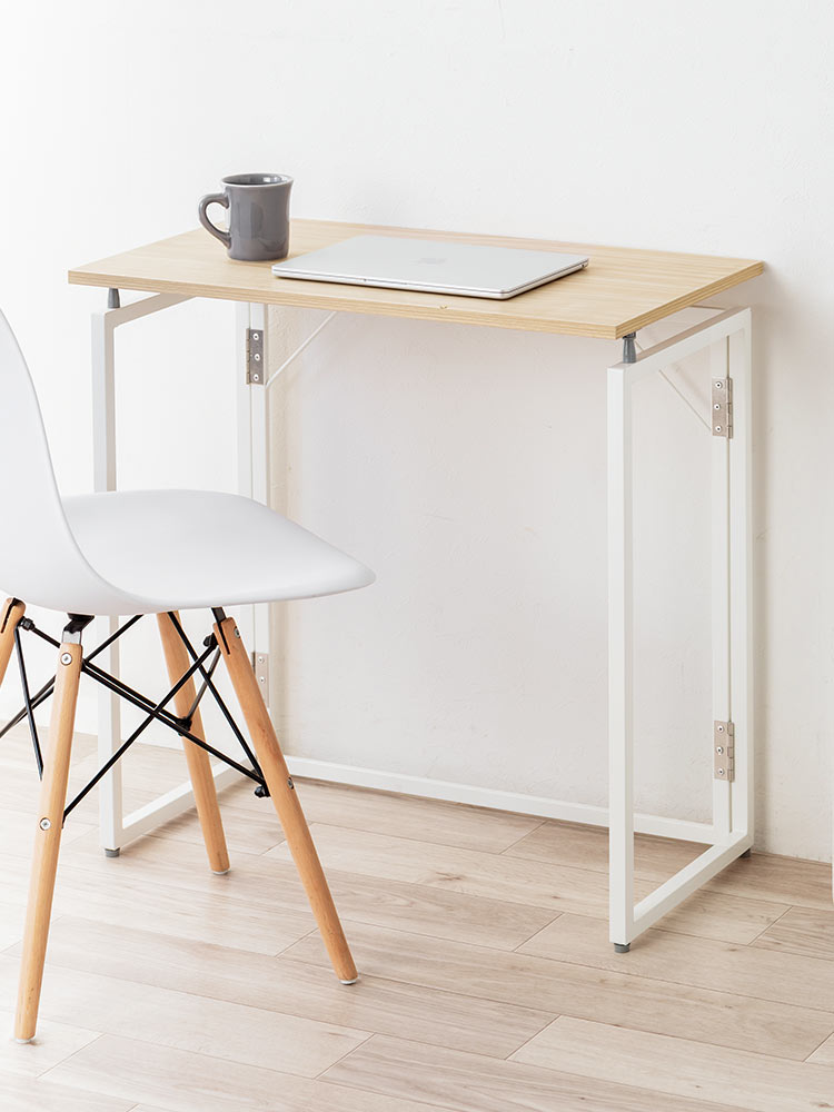 折りたたみデスク／幅70cm・省スペース／簡単開閉設計