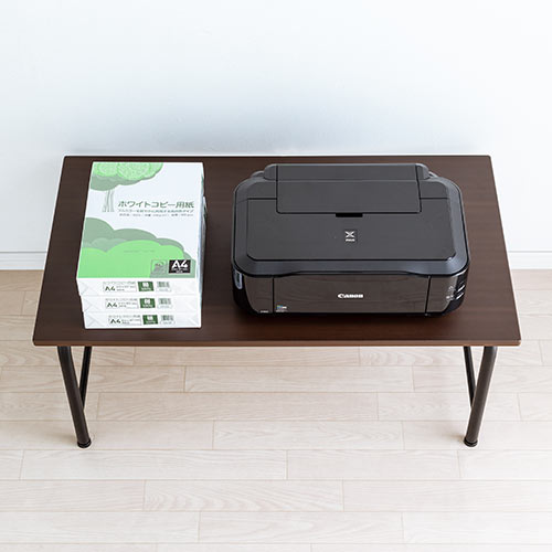 ローデスク(パソコン・シンプル・インテリア・コンパクト・木製・ブラウン・横幅90cm・奥行50cm)EEX-DKL01BR