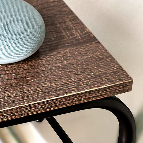 スリムラック（木目調・オープン・シェルフ・スチール製・4段・幅40cm