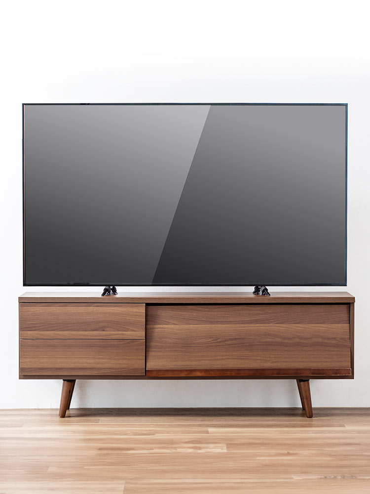 テレビ転倒防止ストッパー｜65型まで対応・震度6強クリア・粘着固定で工具不要