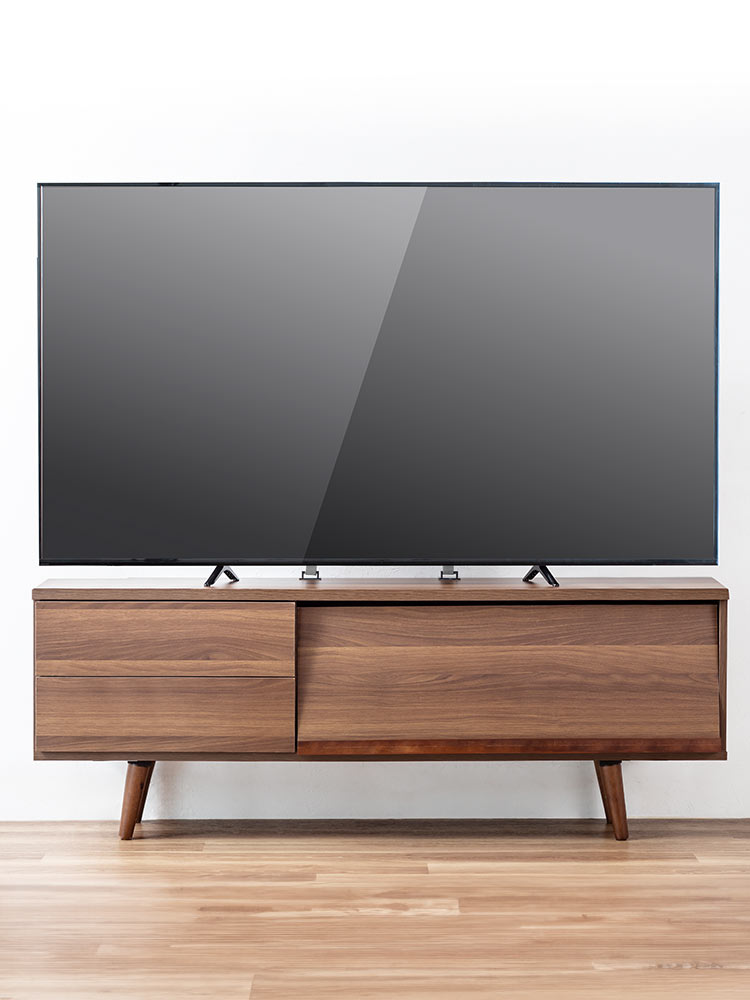テレビ転倒防止ベルト 両面テープ｜2か所固定で65型対応・震度6強クリアの簡単VESA固定