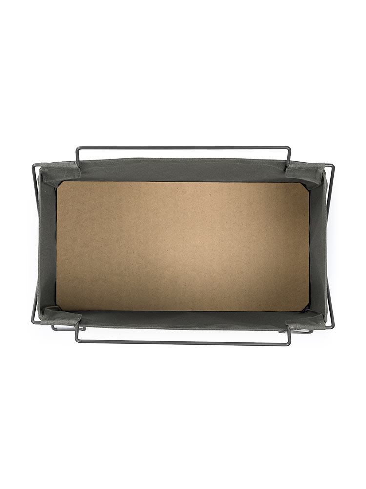 オフィス・飲食店向け 手荷物収納ボックス 折りたたみ式で場所を取らないカバン置き ブラック