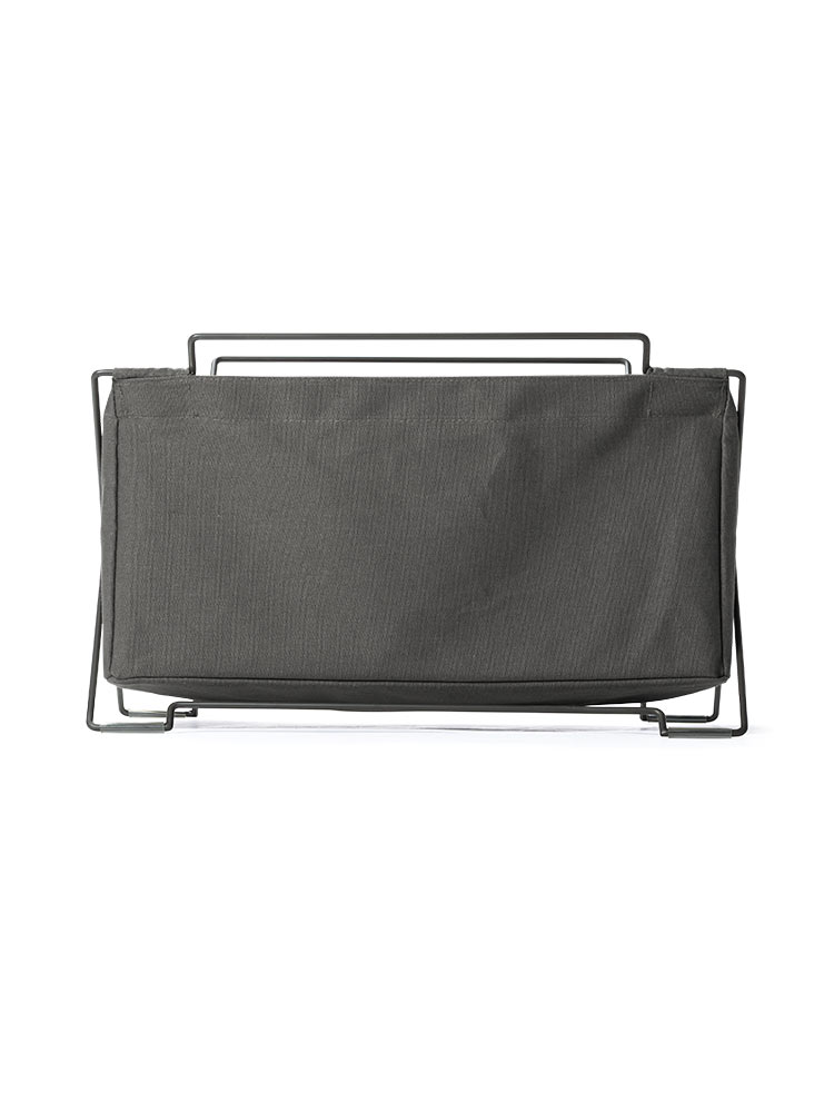 オフィス・飲食店向け 手荷物収納ボックス 折りたたみ式で場所を取らないカバン置き ブラック