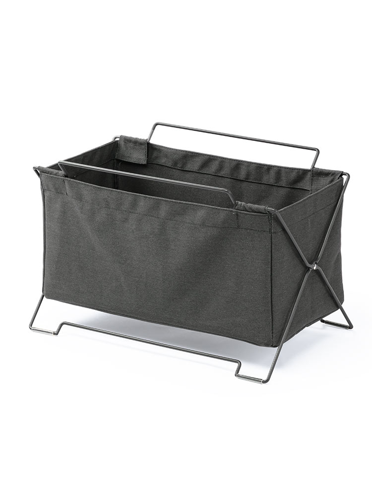 オフィス・飲食店向け 手荷物収納ボックス 折りたたみ式で場所を取らないカバン置き ブラック