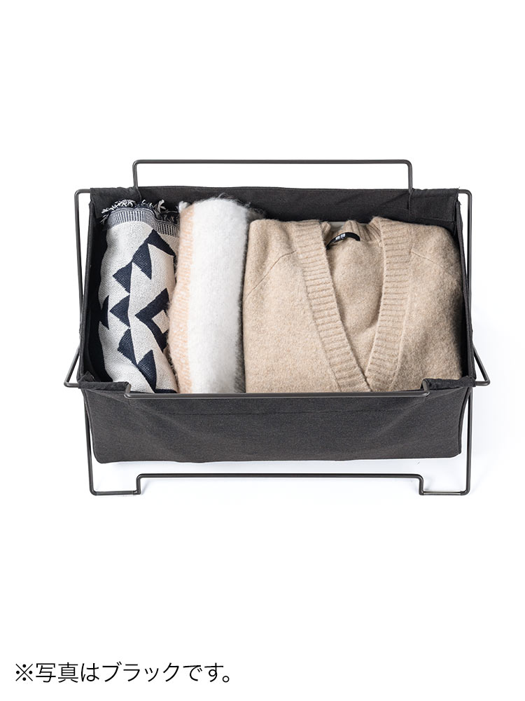 オフィス・飲食店向け 手荷物収納ボックス 折りたたみ式で場所を取らないカバン置き カーキ