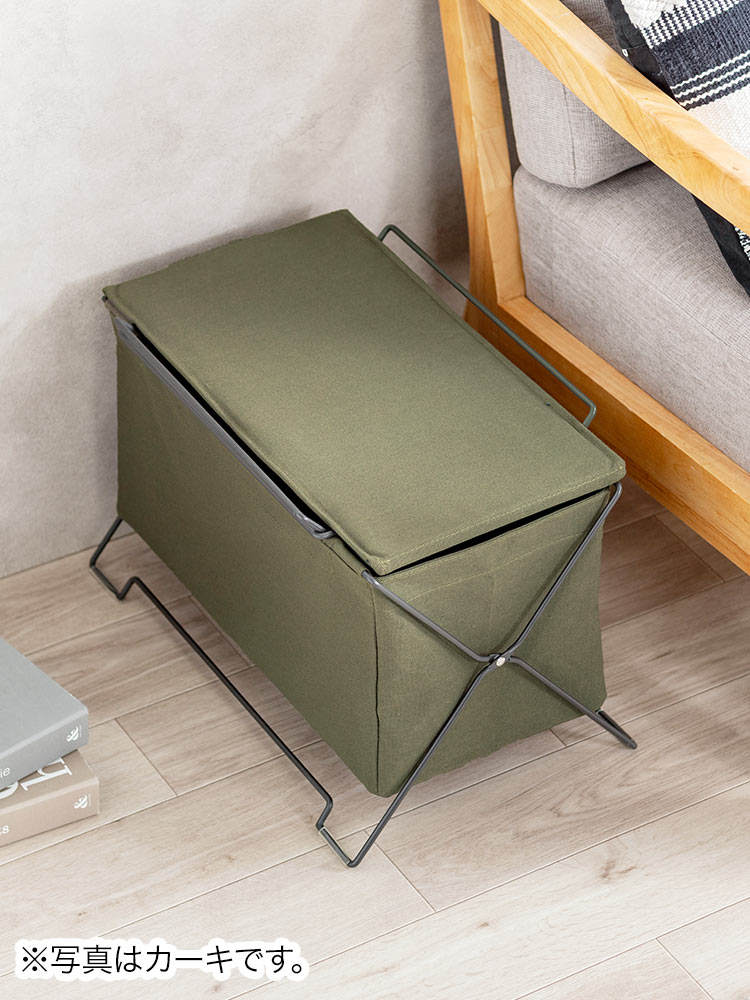 オフィス・リビングの足元をスッキリ スタッキング対応の多用途収納ケース ブラック