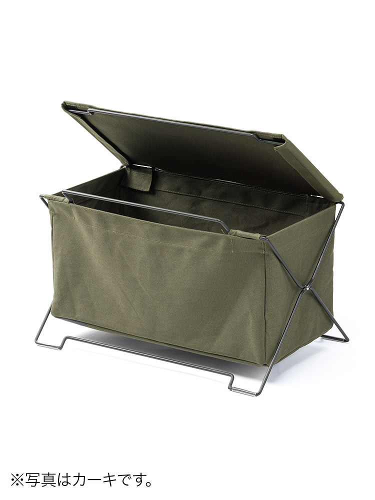 オフィス・リビングの足元をスッキリ スタッキング対応の多用途収納ケース ブラック