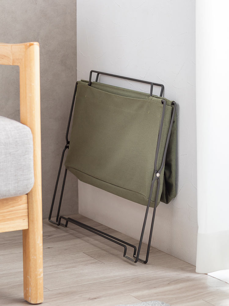 オフィス・リビングの足元をスッキリ スタッキング対応の多用途収納ケース カーキ