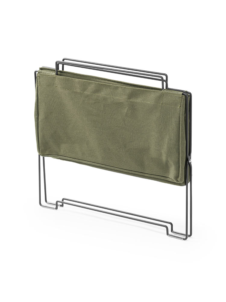 オフィス・リビングの足元をスッキリ スタッキング対応の多用途収納ケース カーキ