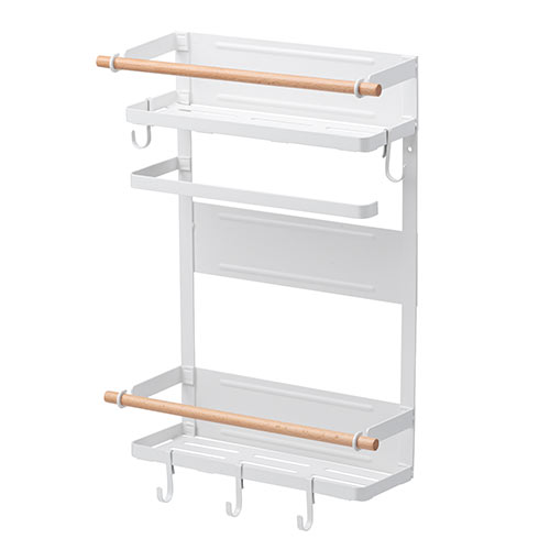 マグネット冷蔵庫サイドラック（冷蔵庫・洗濯機・キッチンペーパー