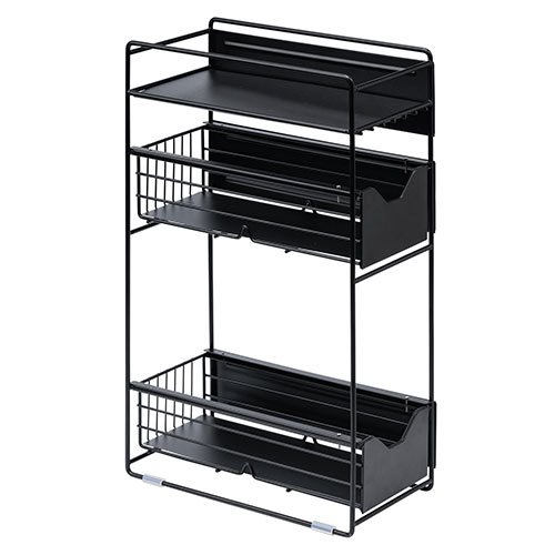 マグネットラック（サイドラック・3段・引き出し・自立・置き型・2way