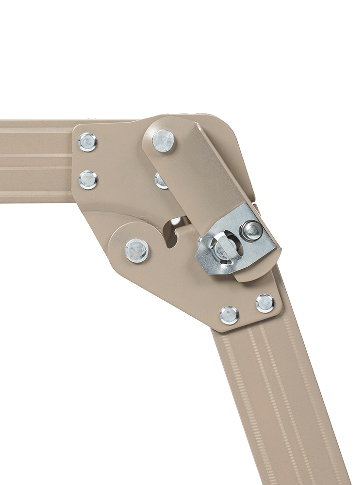 【足場台】洗車に便利折りたたみ軽量50cm耐荷重150kgアルミ ベージュ