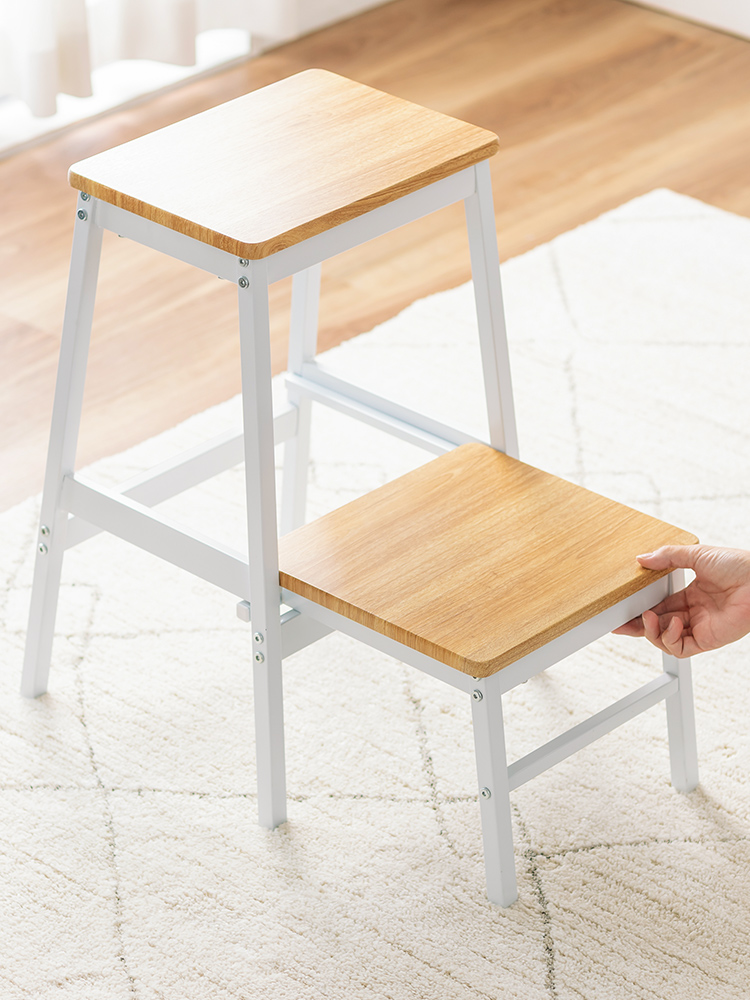 踏み台・2段ステップ台 | 引き出し式・耐荷重100kg・ディスプレイ台やスツールとしても使えます