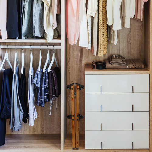 2段踏み台（脚立・ステップ・折りたたみ・収納・インテリア・木目・ブラウン・おすすめ）