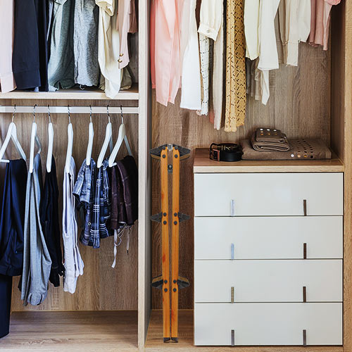 3段踏み台（脚立・ステップ・折りたたみ・収納・インテリア・木目・ブラウン・おすすめ）