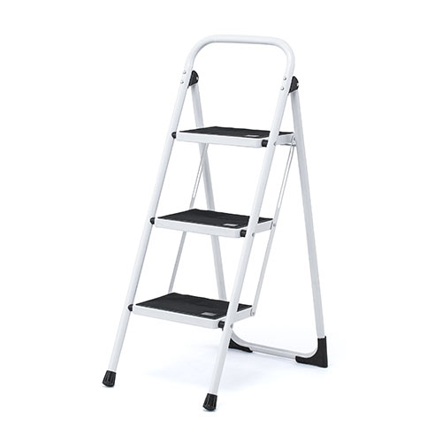 脚立（3段・ステップ・踏み台・滑り止め・持ち手付き・手すり付き