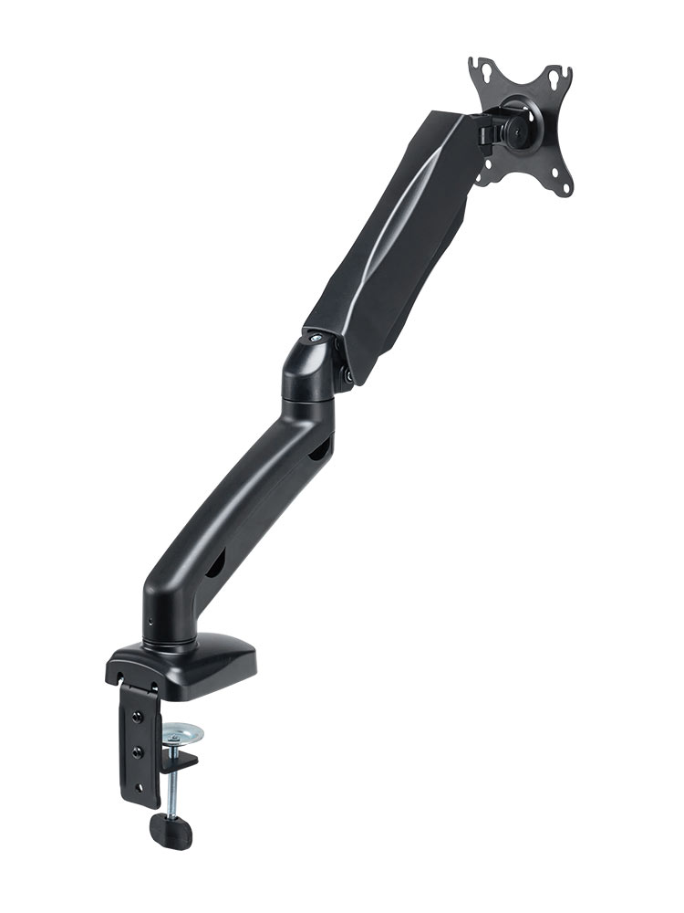 モニターアーム｜32インチ・メカ式・省スペーススリムクランプ・上下/左右/回転