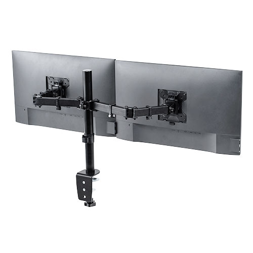 モニターアーム(机・クランプ・縦・高さ調整・前後・左右・上下・回転・デュアル・2画面)