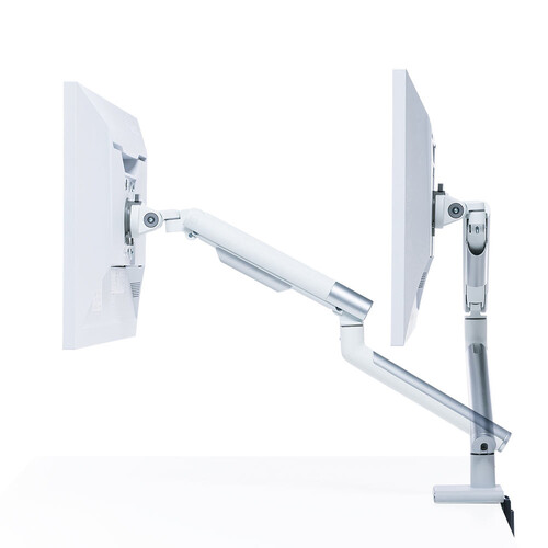 モニターアーム ホワイト 高荷重 2-9kg 34インチ程度まで クランプ 白