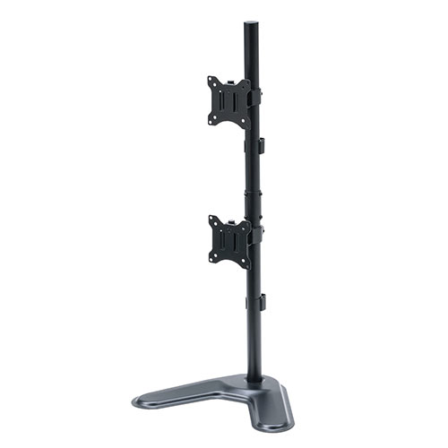 モニター2台 デュアルモニターアーム セット ハンドル付きで位置調整しやすく、2画面設置が可能なデュアル