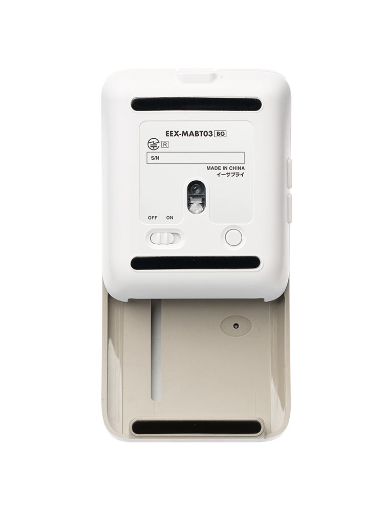 【Bluetoothマウス】充電式小型スマホ対応 静音 ベージュ