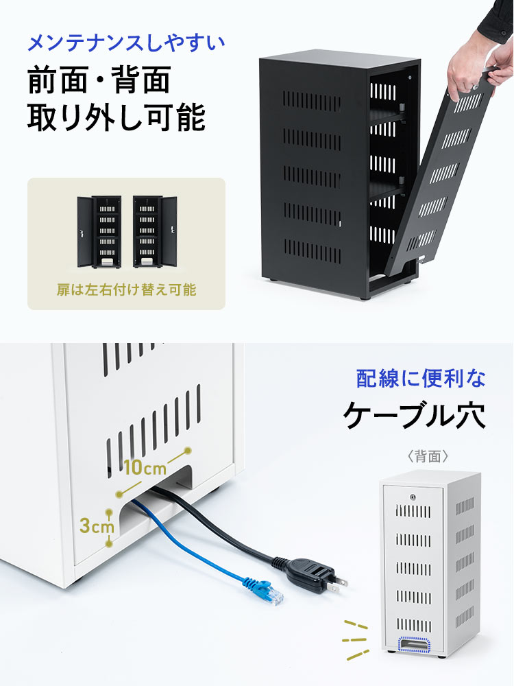 小型ネットワーク機器収納ボックス | 配線整理・放熱・鍵付きで盗難防止に最適