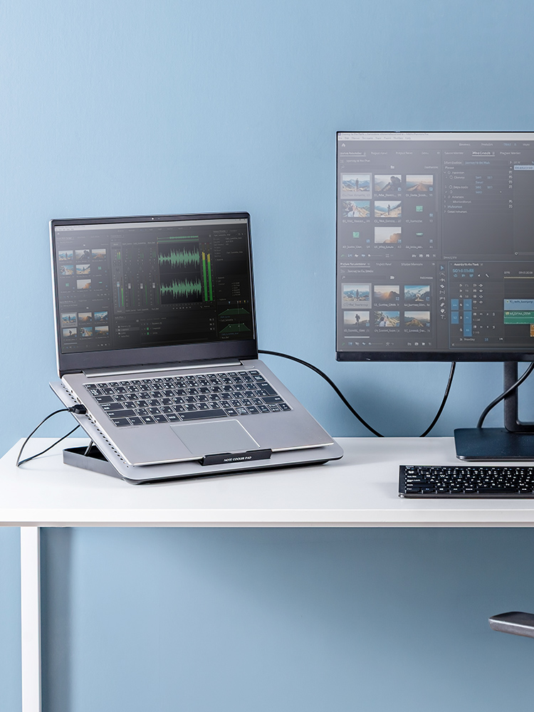 おすすめノートパソコンクーラー！6つのファンとアルミボディで冷却効果抜群のPCスタンド