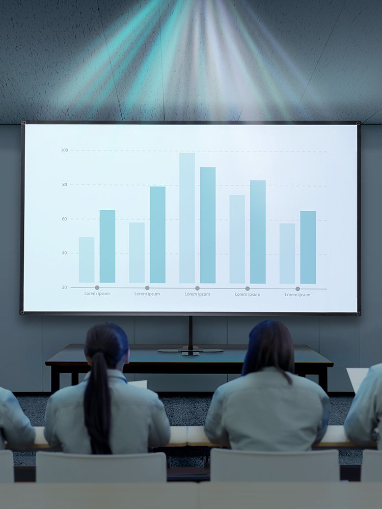 卓上90インチプロジェクタースクリーン | 持ち運び対応・16:9