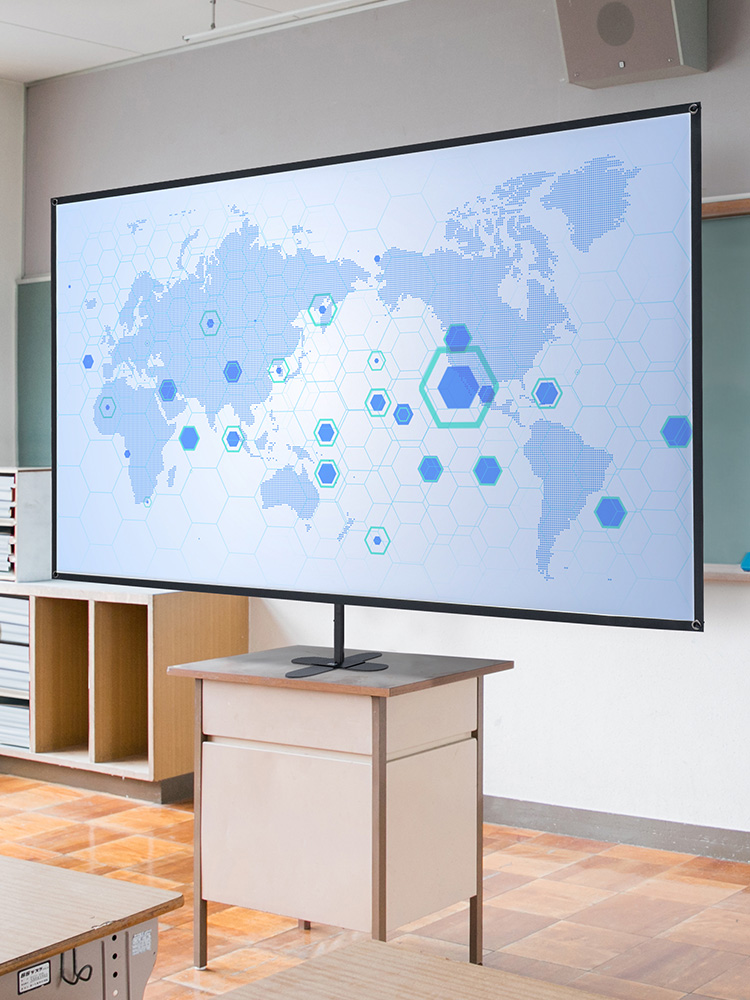 卓上90インチプロジェクタースクリーン | 持ち運び対応・16:9