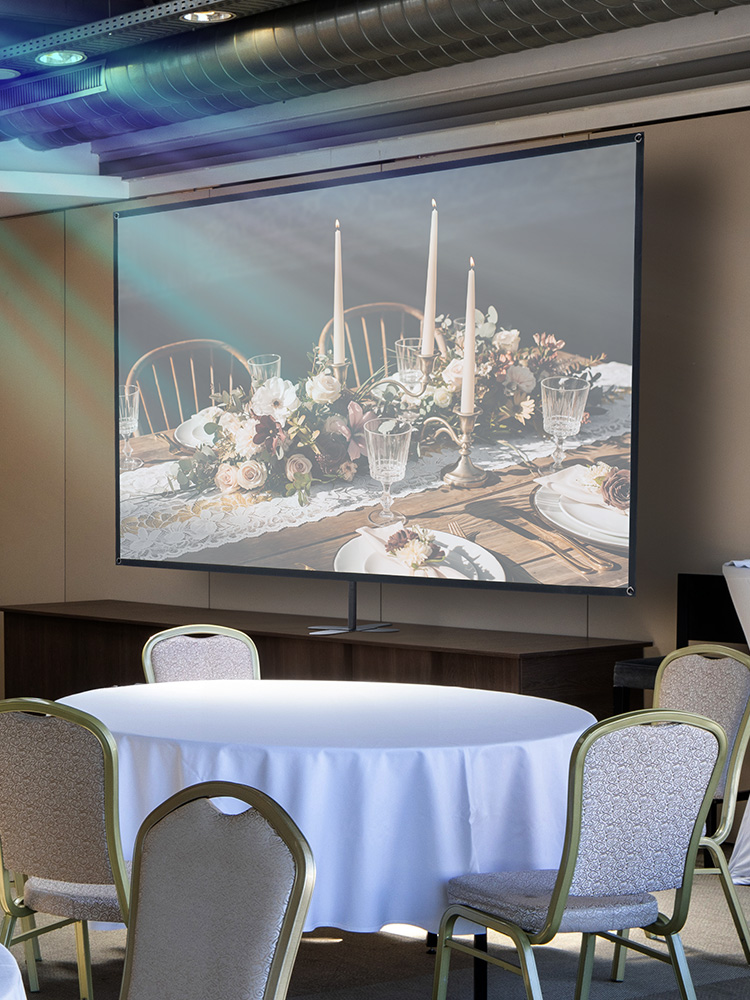 卓上90インチプロジェクタースクリーン | 持ち運び対応・16:9