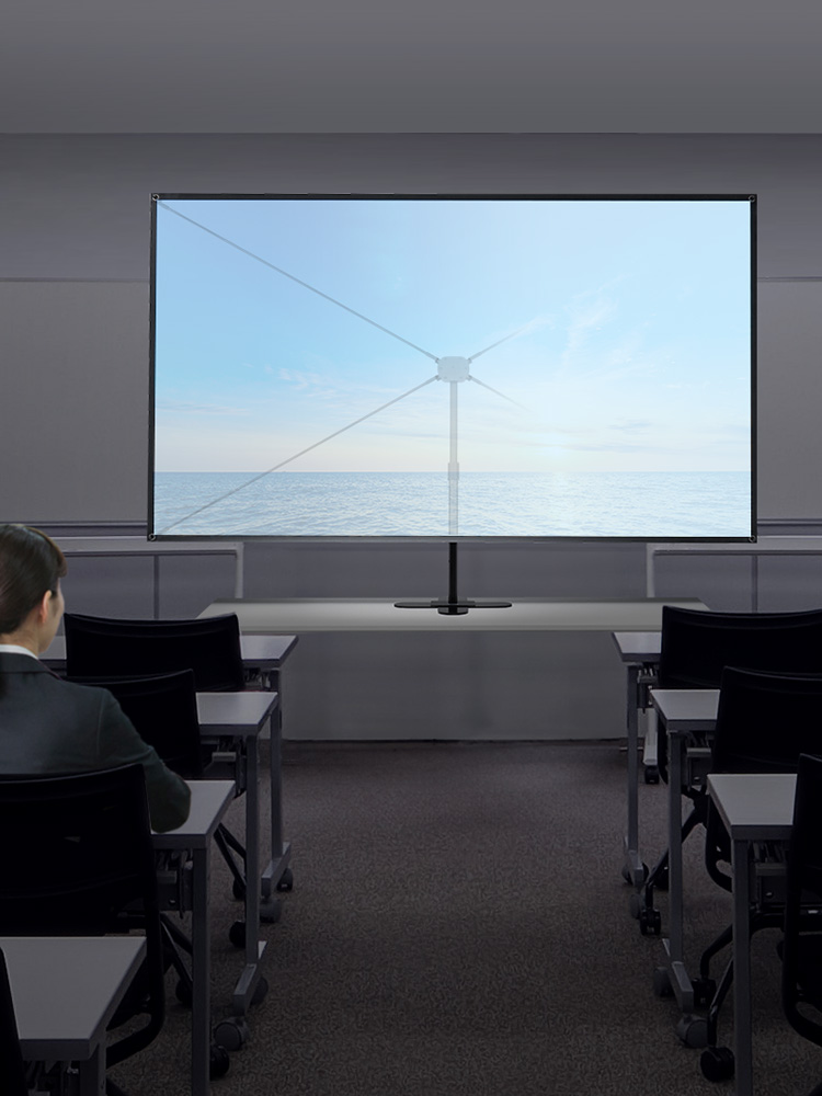 卓上90インチプロジェクタースクリーン | 持ち運び対応・16:9