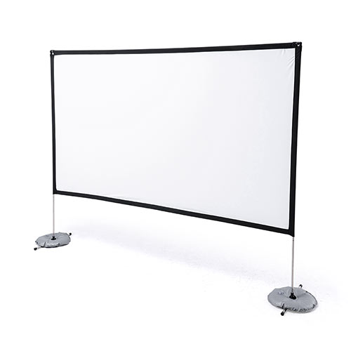 プロジェクタースクリーン （100インチ・自立式・布・折りたたみ