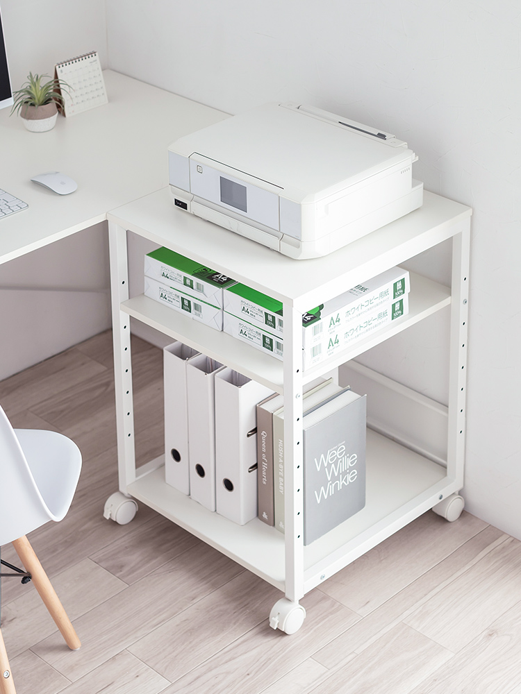 プリンター台（ラック・ワゴン・キャスター・レーザー・インクジェットプリンター・収納・棚・3段・オフィス）EEX-PTS02