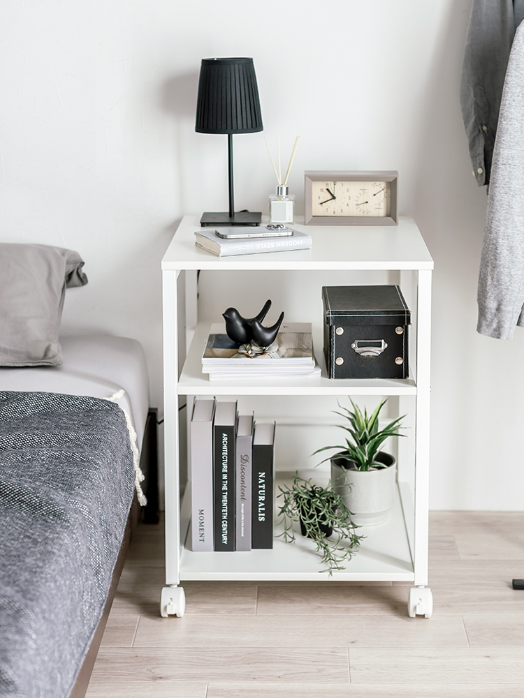 プリンター台（ラック・ワゴン・キャスター・レーザー・インクジェットプリンター・収納・棚・3段・オフィス）EEX-PTS02