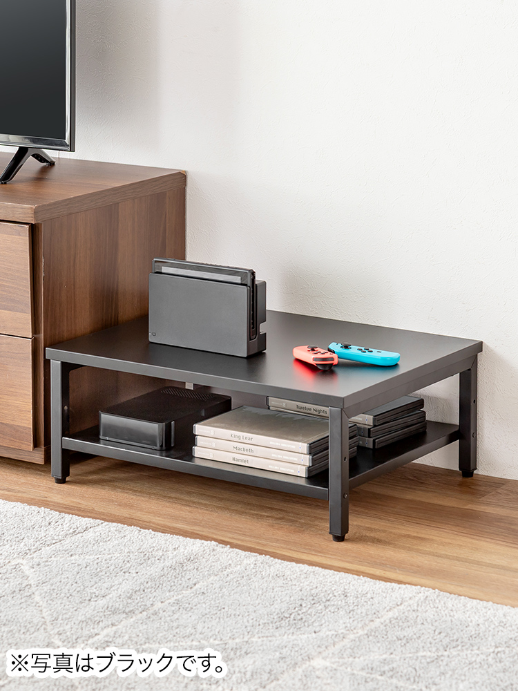 プリンター台 複合機 ラック 卓上 50×40cm 収納 2段 A4用紙収納 省スペース ホワイト