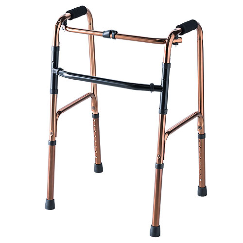 折りたたみ式歩行器 高齢者用折りたたみ式歩行器、シート付き、軽量、高さ調節可能