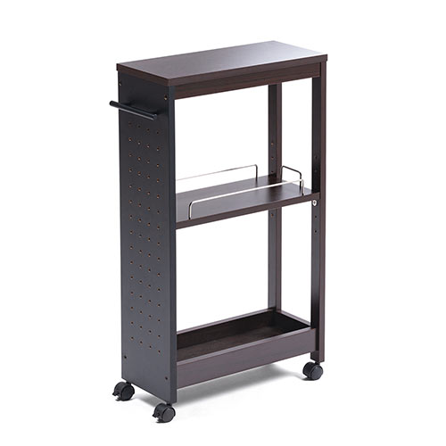 ジャーナルスタンダードファニチャー スリム収納ワゴン 隙間収納　ブラック ジャーナルスタンダードファニチャー スリム収納ワゴン 隙間収納