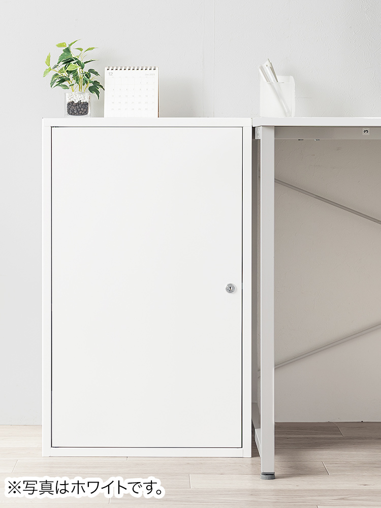 鍵付き2段セキュリティボックス｜A4書類やパソコンを保管、キャスター付きで移動も簡単