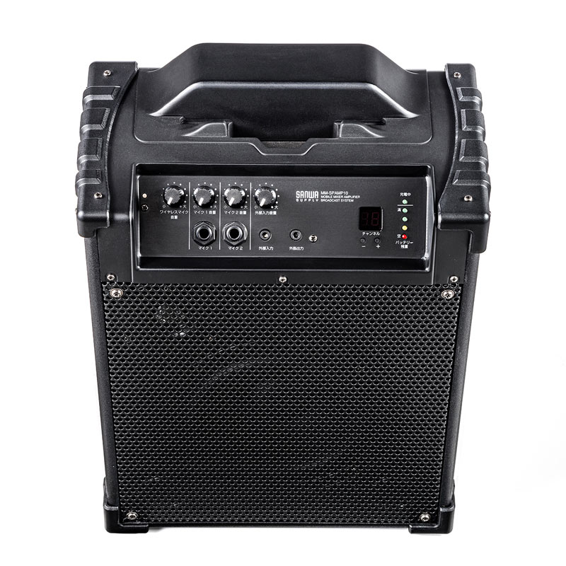 拡声器（拡声器スピーカー・ワイヤレスマイク付き・選挙・バッテリー内蔵・イベント・ブラック）