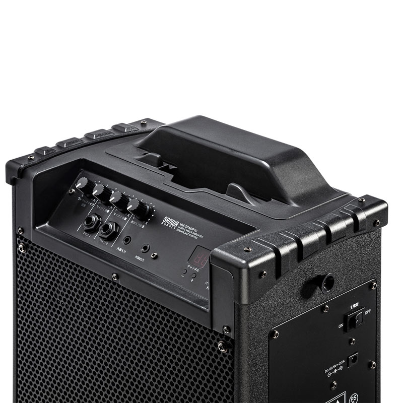 拡声器（拡声器スピーカー・ワイヤレスマイク付き・選挙・バッテリー内蔵・イベント・ブラック）