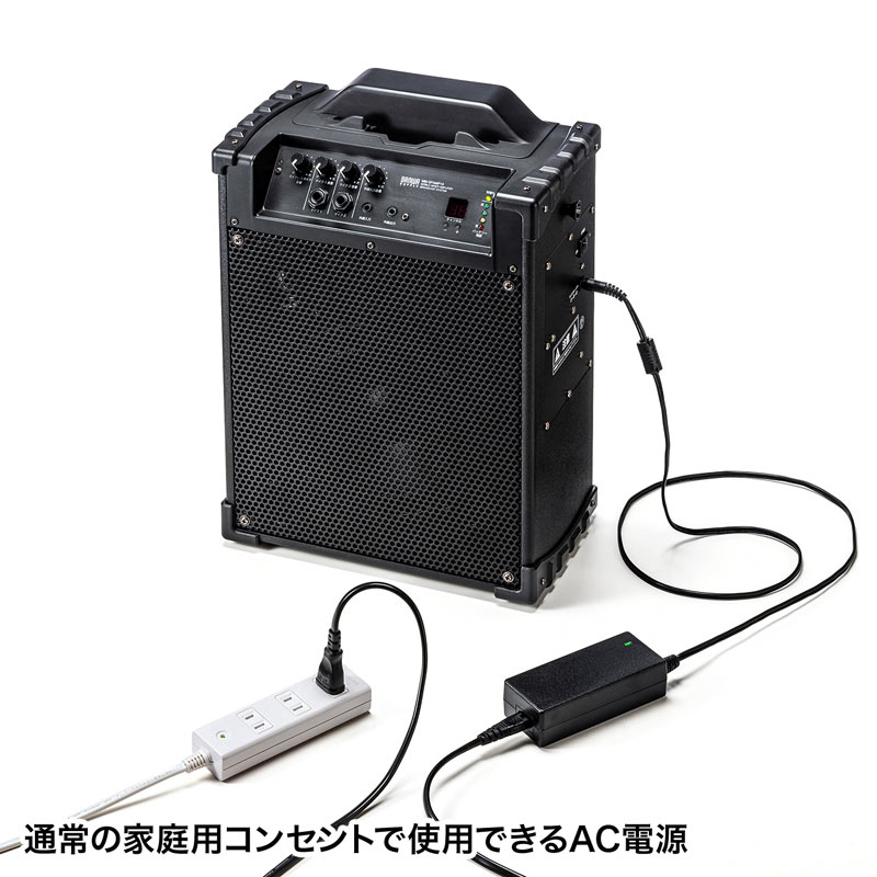 拡声器（拡声器スピーカー・ワイヤレスマイク付き・選挙・バッテリー内蔵・イベント・ブラック）